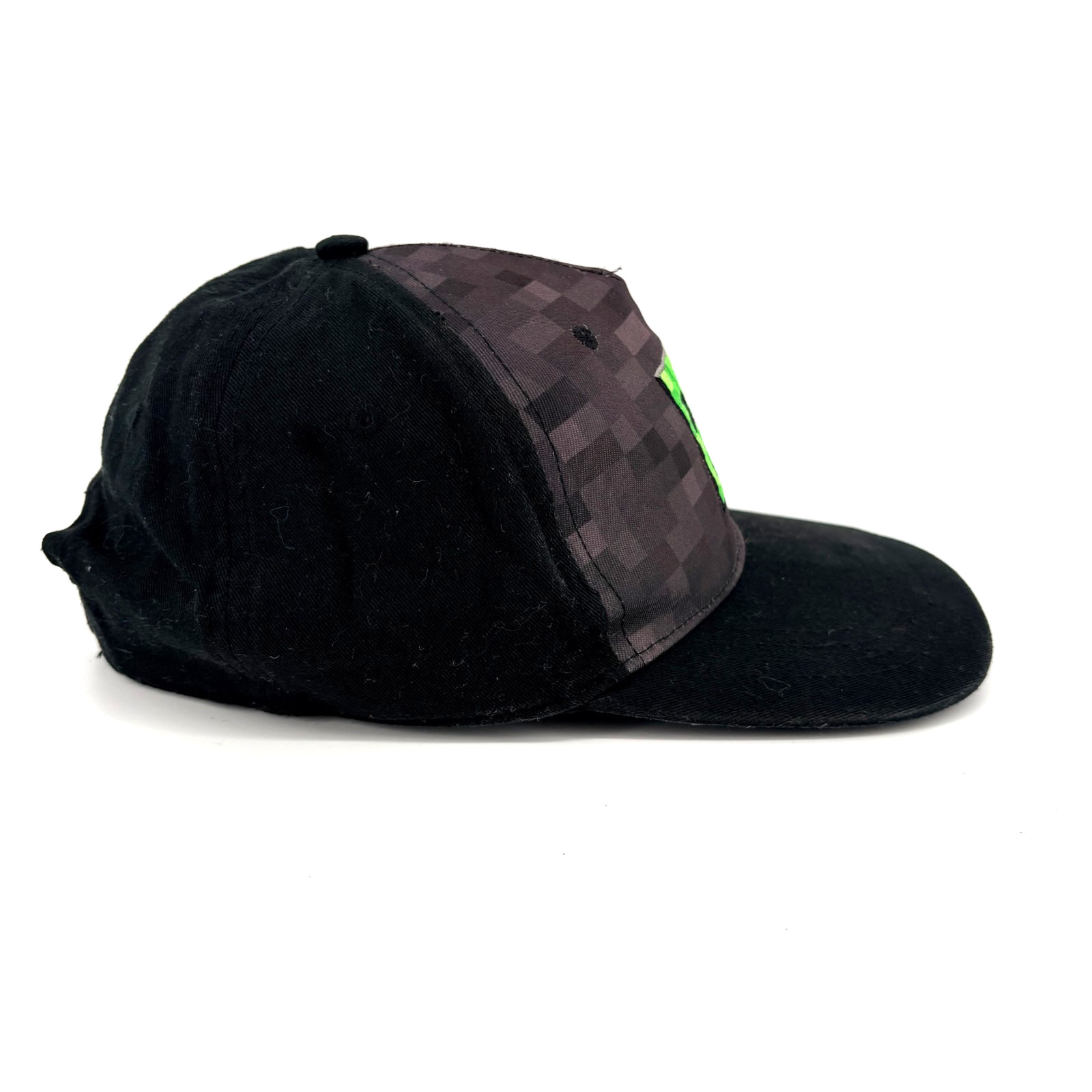 Microsoft Minecraft Creeper Face Snapback Black C… - image 4