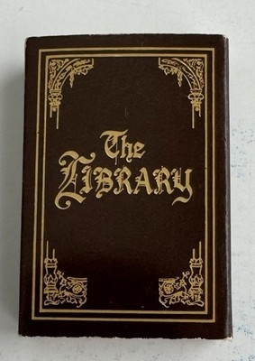 THE LIBRARY RESTAURANT MATCHBOOK   SUPERIOR, WI   UNSTRUCK   VG CONDITION
