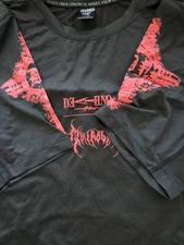 Men's Civil Regime Compression Shirt Sz XL Black Deathnote Roses From Concrete 