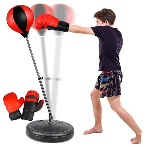 Punching Bag for Ages 3 4 5 6 7 8+ Years Old Kids, Boxing Bag Set Toy with