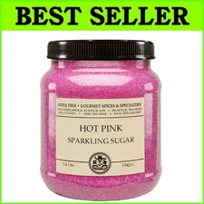 Shimmery Hot Pink Sugar Sprinkles - Perfect for Cakes and Cupcakes, 2 x 3.4 lb