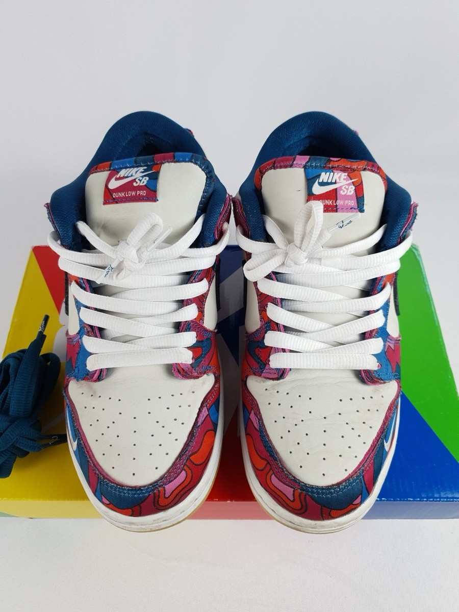 Size 9 - Nike Dunk Low Pro SB x Parra Abstract Art 2021 w  display picture 1