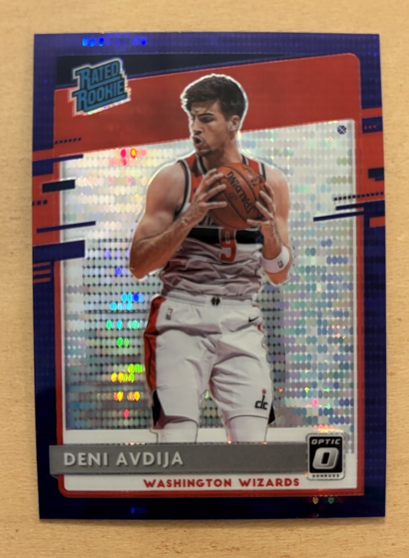 2020-21 Panini Donruss Optic #159 Deni Avdija Purple Pulsar Rated Rookie