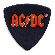 AC/DC Promotional Single-Sided Tri-Tip Black Bass Guitar Pick - 2025
