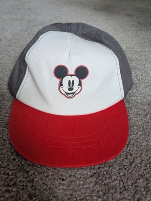 Disney Mütze Größe 12-24 Monate Baby Mickey Mouse rot weiß & grau Mütze süß Kind