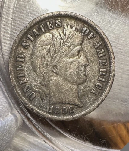 1892-P Barber Dime — photo from another recent sale