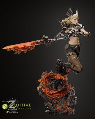 Magik by Zenith FAN ART Figur Statue 1:6 Resin 3D gedruckt DIY Modellbausatz