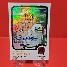 Topps 2025 1973 Rollie Fingers Athletics #52A Rainbow Foil Autograph /25