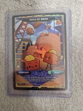 Gamersupps VCARD Awakened Worlds 1.st Edition Secret Rare Brick by Brick