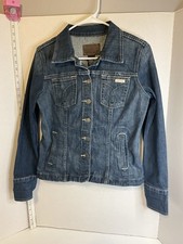 Calvin Klein Women s MED Omega Denim Jacket/blazer With Pockets EUC