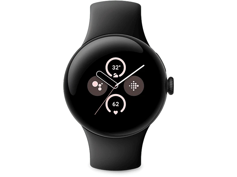 Smartwatch - Google Pixel Watch 2, 41 mm AMOLED, GPS, Android, negro mate, - Imagen 2 de 4