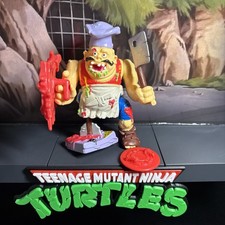 Vintage 1990 TMNT Pizzaface Pizza Face Complete Figure