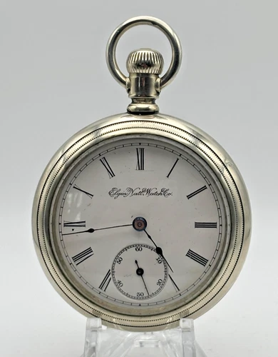 Elgin Grade 43 Open Face Swing Out 11 Jewel Size 18 Nickel Case Pocket Wtch runs
