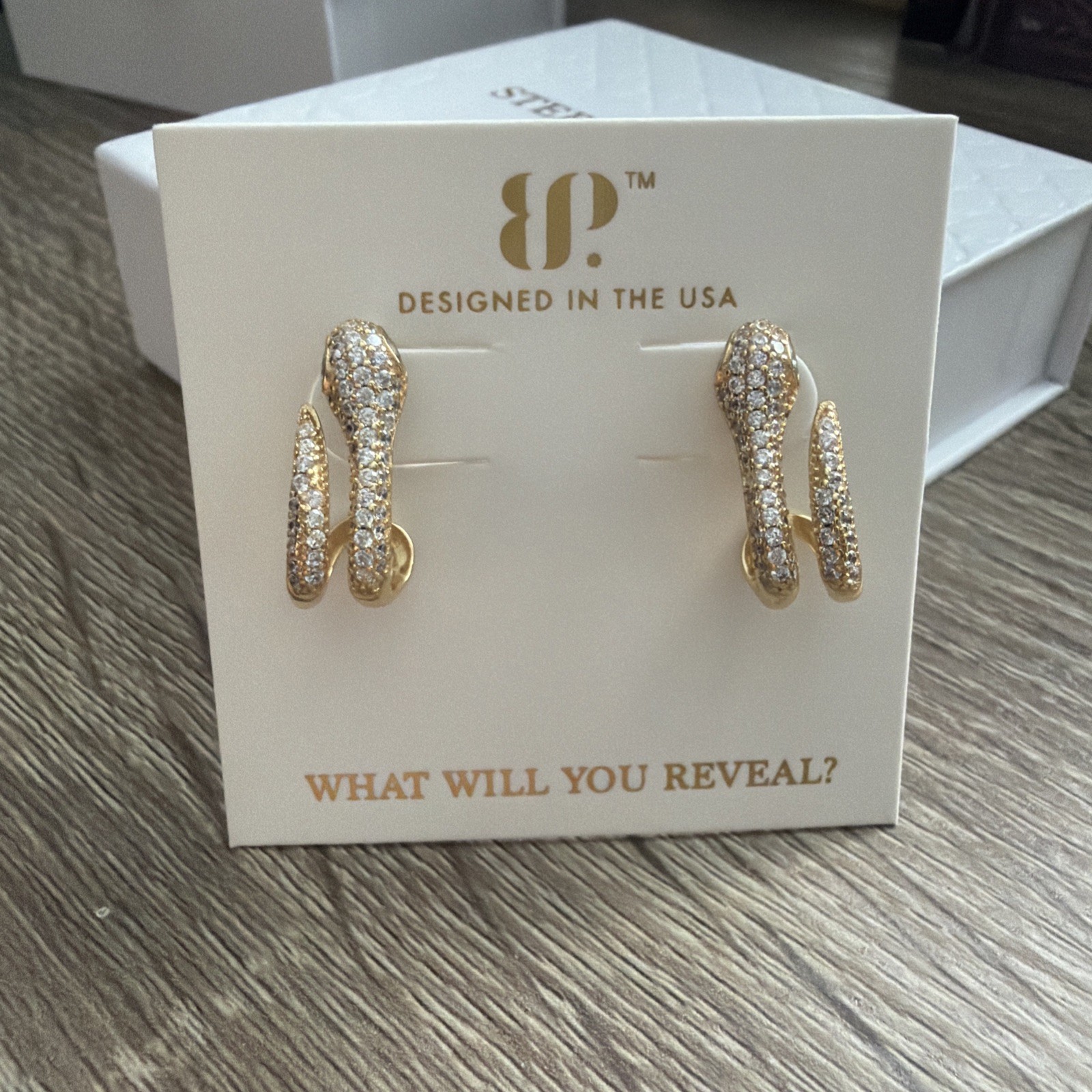 Bomb Party The Sterling Club VERMEIL Earrings - Empress Coil ER58280 - Gold