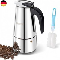 Espressokocher Induktion Herde Geeignet 6 Tassen 300Ml Espressomaschine Aus