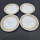 Vintage Corelle Butterfly Gold Bread & Butter Plates 7" Set Of 4