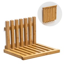 Klappsitz Wand KS02 Wandklappstuhl Bambus C-Ware