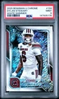 2025 Bowman Chrome University Football White Refractor Dylan Stewart #124