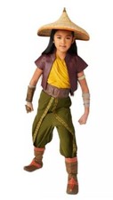 Disney Raya Costume Raya and the Last Dragon Size 5/6 Top Vest Bottom Hat Armban