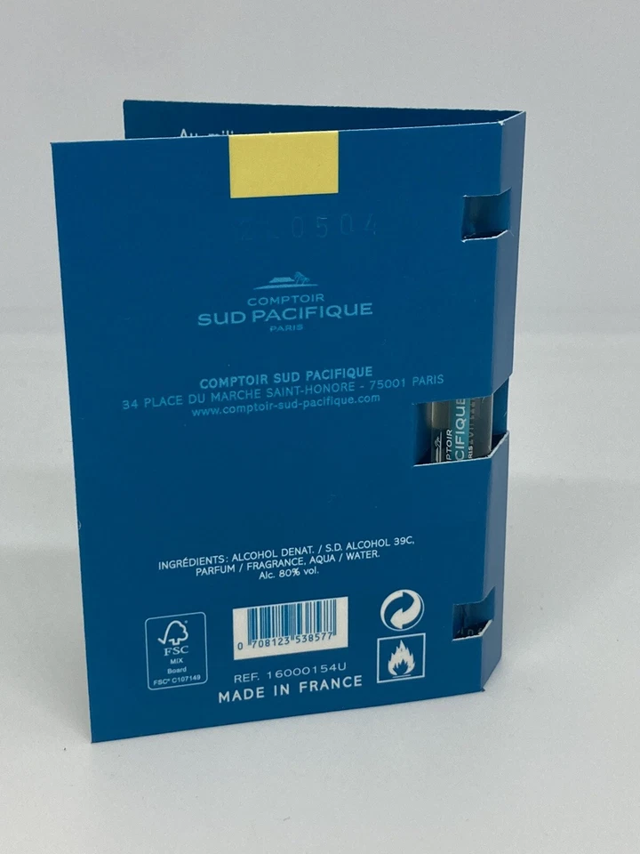 Mini frasco de muestra de viaje Comptoir Sud Pacifique vainilla plátano 0,05 oz 1,5 ml EDT Foto 3 de 4