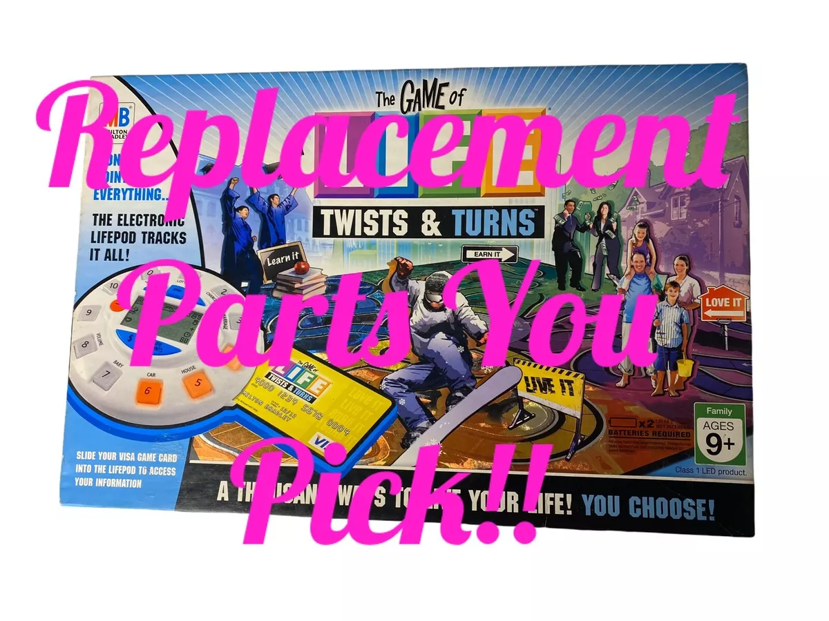 The Game of Life Twists of Turns Replacement Parts / Pieces You Pick!!