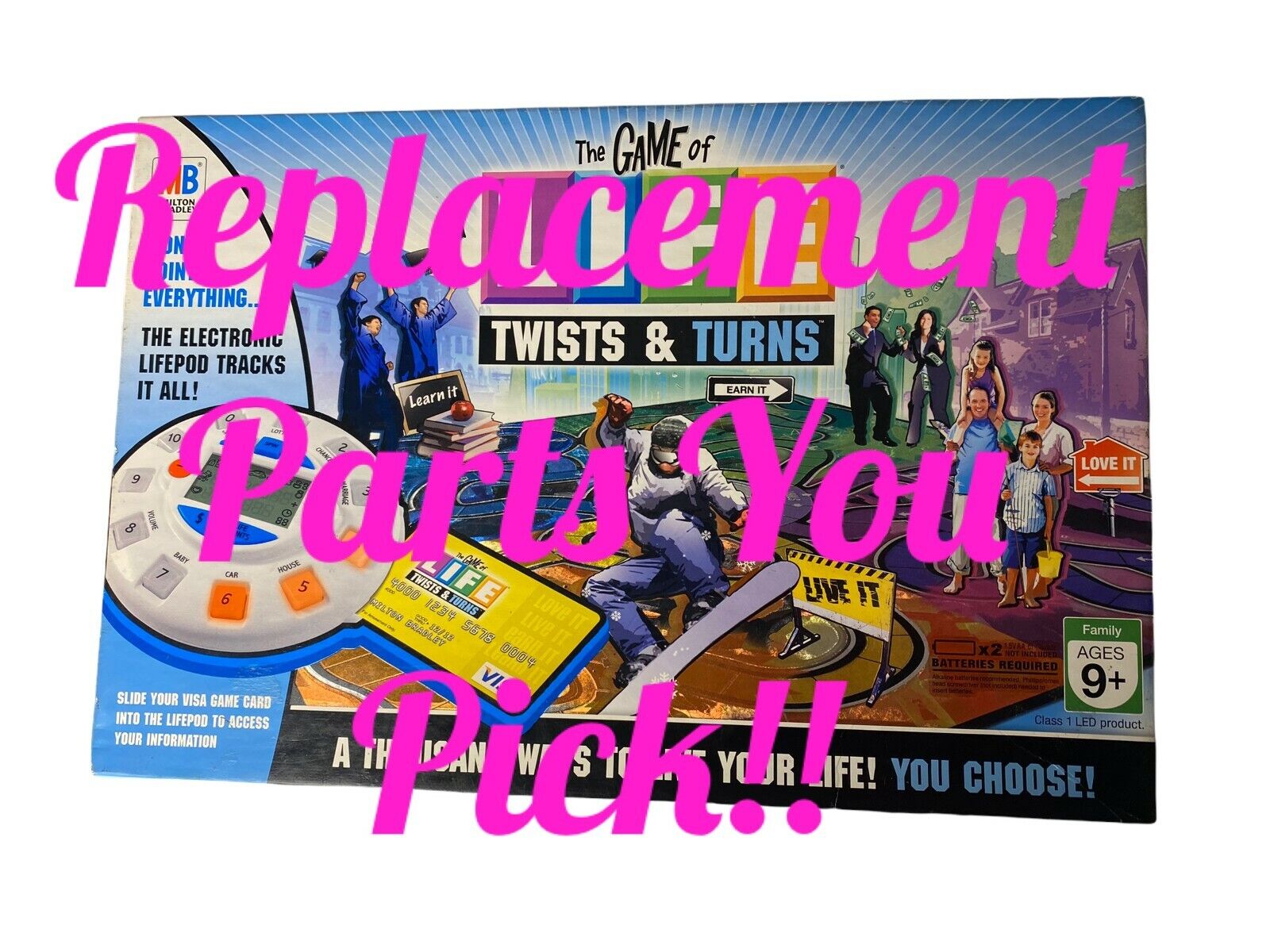 The Game of Life Twists & Turns Incomplete for Replacements Parts