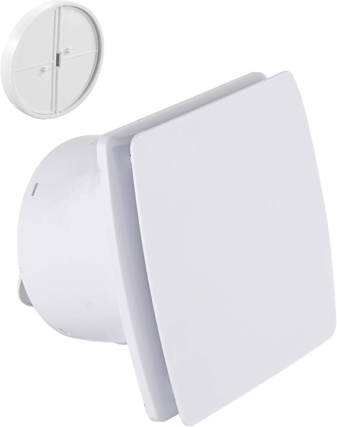 Extracteur d'air 100mm In-Ov avec clapet anti-retour 12W 80m3/h pour aération de salle de bain