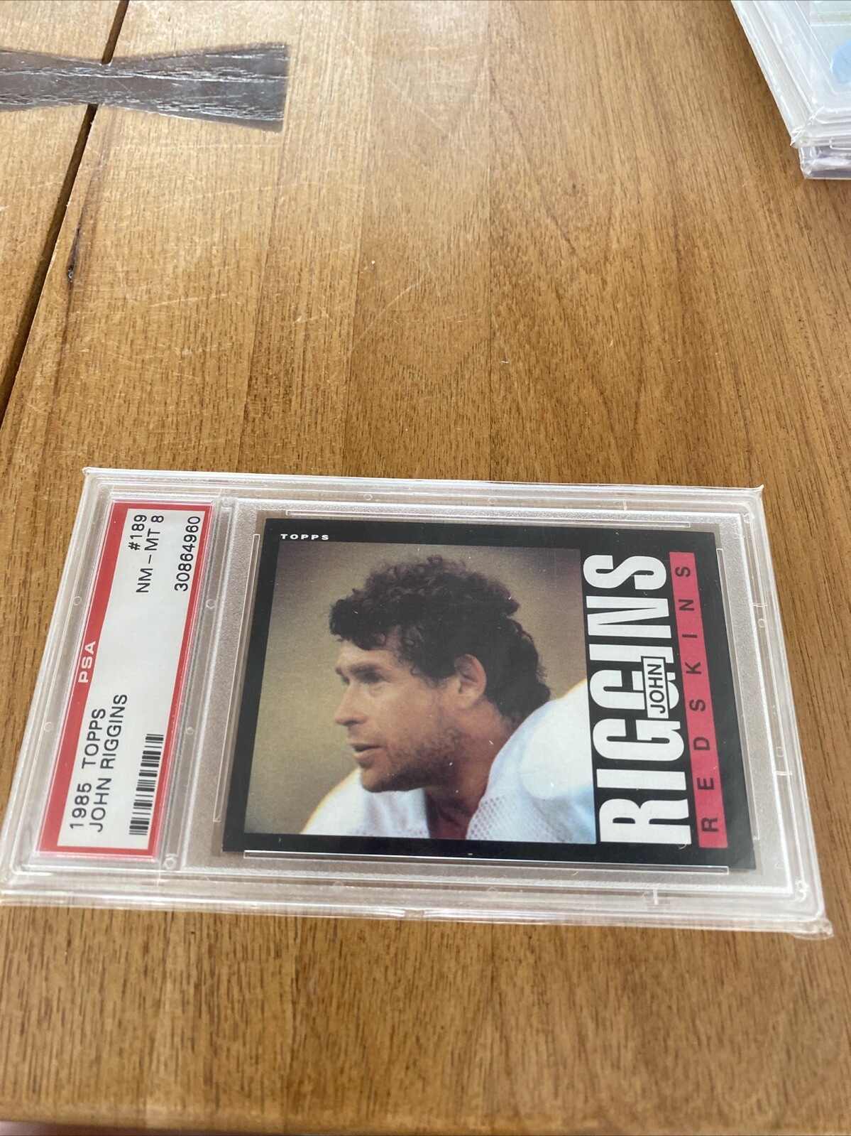 1985 Topps John Riggins #189 PSA 8 HOF Redskins