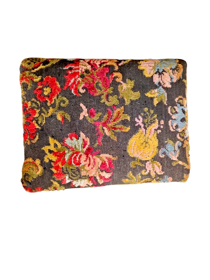 Vintage Sewing Foot Stool/Storage, Hinged Top, Tapastry Fabric - Image 2 of 4