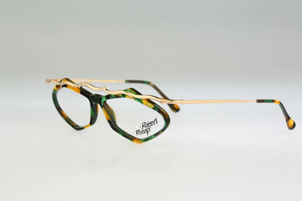 Robert Rudger 670 49, Vintage años 90 coloridos marcos de gafas hexagonales para mujer Nuevo de Lote Antiguo Foto 3 de 4