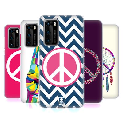 HEAD CASE DESIGNS PEACE EMBLEMS SOFT GEL CASE FOR HUAWEI PHONES 4