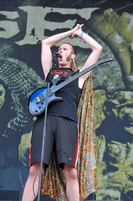 Adam Dutkiewicz of American metal group Killswitch Engage performi - Old Photo 3