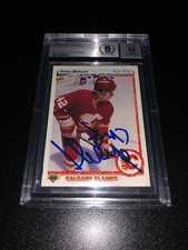 Sergei Makarov Signed 1990-91 Upper Deck Rookie Card Calgary Flames BAS Slabbed