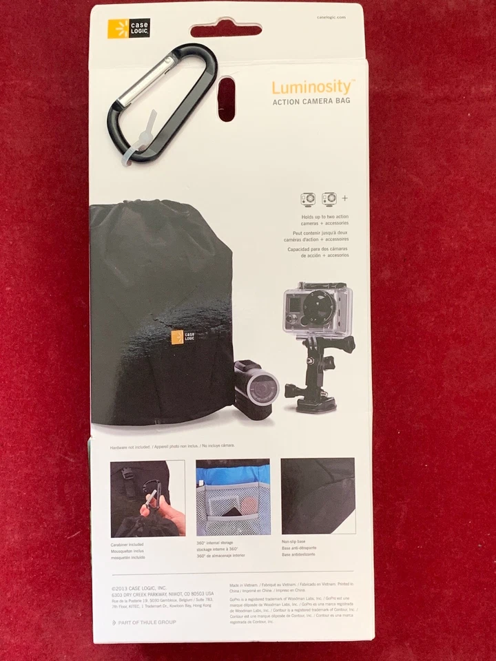 Case Logic DSA 101 Luminosity Action Camera Bag - Black - Image 2 of 4