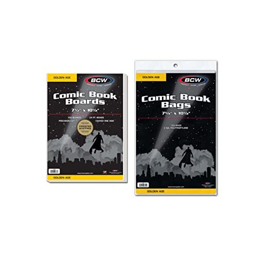 Bcw Comic Book Bags 10 Ultra Pro Comic Book Sleeves - Single Pocket With Resealable Flap Ultra Pro Oversized Sleeves