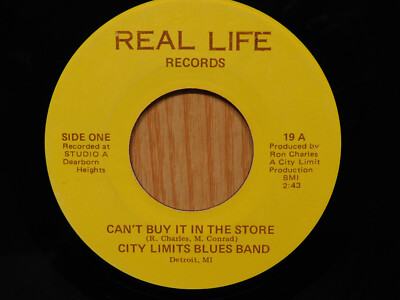 City Limits Blues Band Detroit blues rock 45 Let's Boogie on Real Life Records