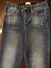 Nicole Miller Women's Tribeca Denim Mid Rise Ankle Skinny Stretch Sz 8