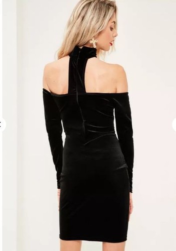 Missguided tall black choker neck 