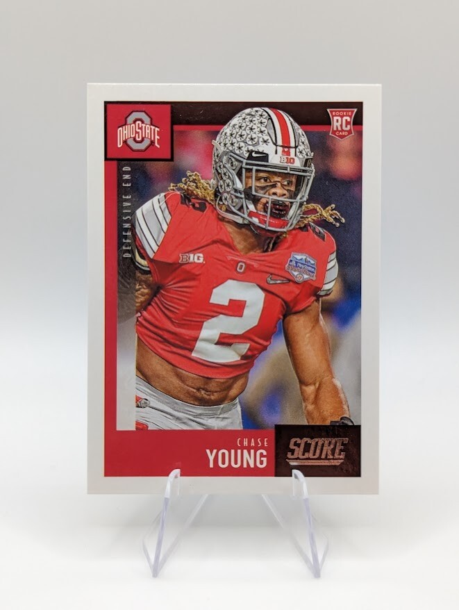 Chase Young 2020 Panini Score RC #338 Ohio State