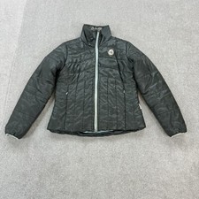Horseware Ireland Ladies Jacket Green Medium 12-14 Quilted Shower Proof Full Zip