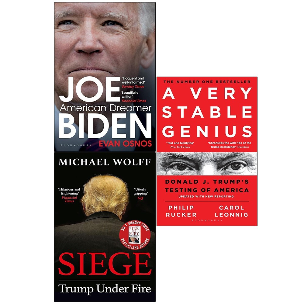 American Dreamer Joe Biden,A Very Stable Genius, Siege Michael Wolff 3 Books Set - Image 2
