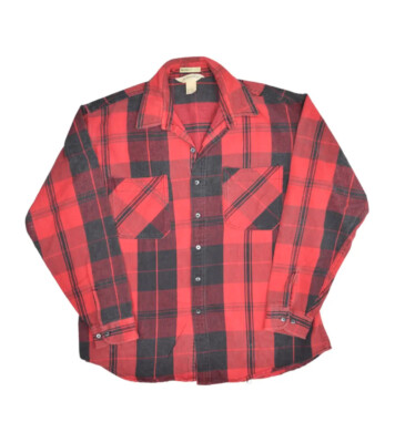 Vintage St Johns Bay Big Mac Flannel Shirt Mens XLT Heavyweight 
