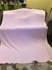 Vintage Pink Waffle Weave Blanket 67 X 92
