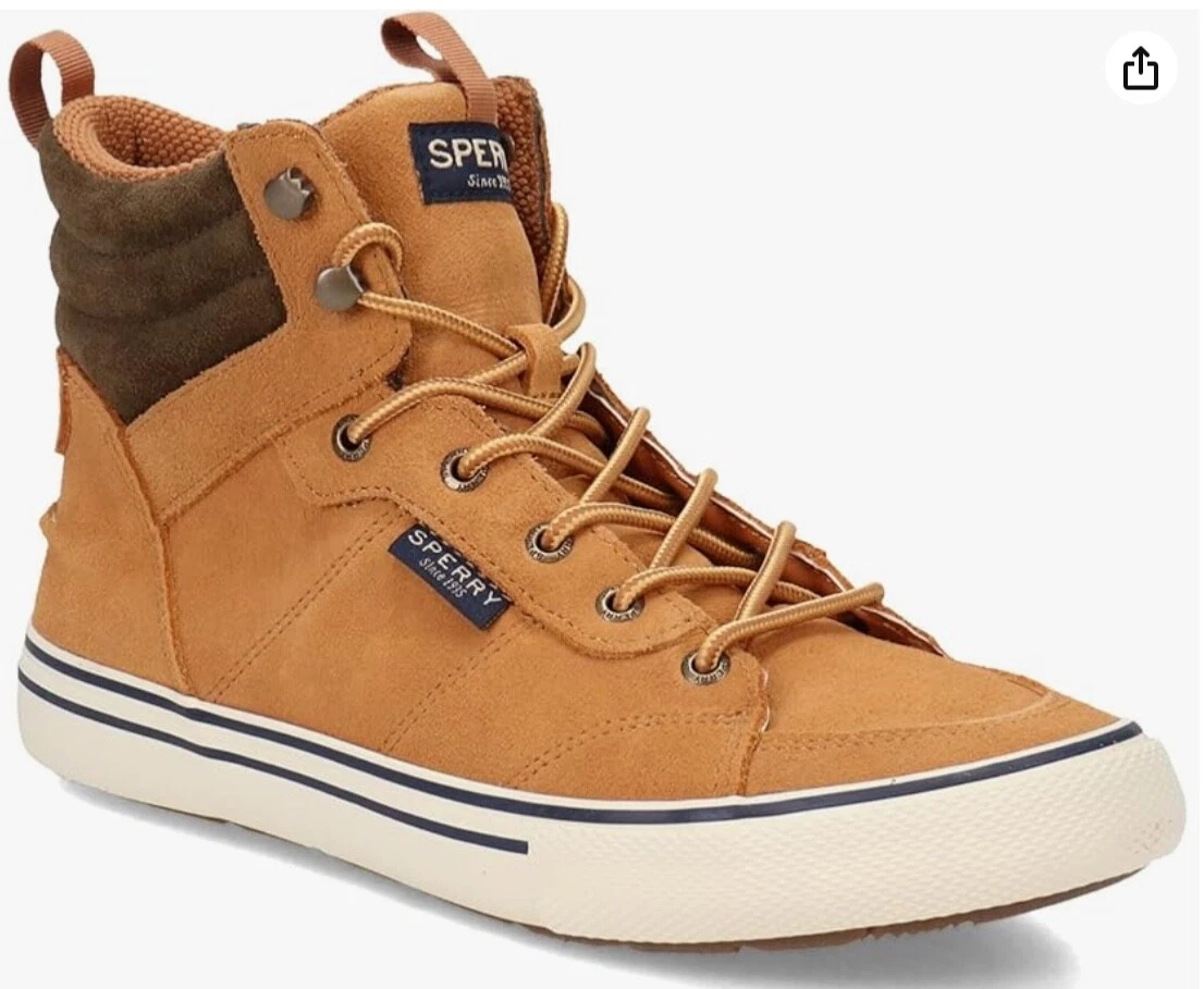 Sperry Men's Storm Hiker Snow Boots in Tan Suede NWOB Choose Your Size