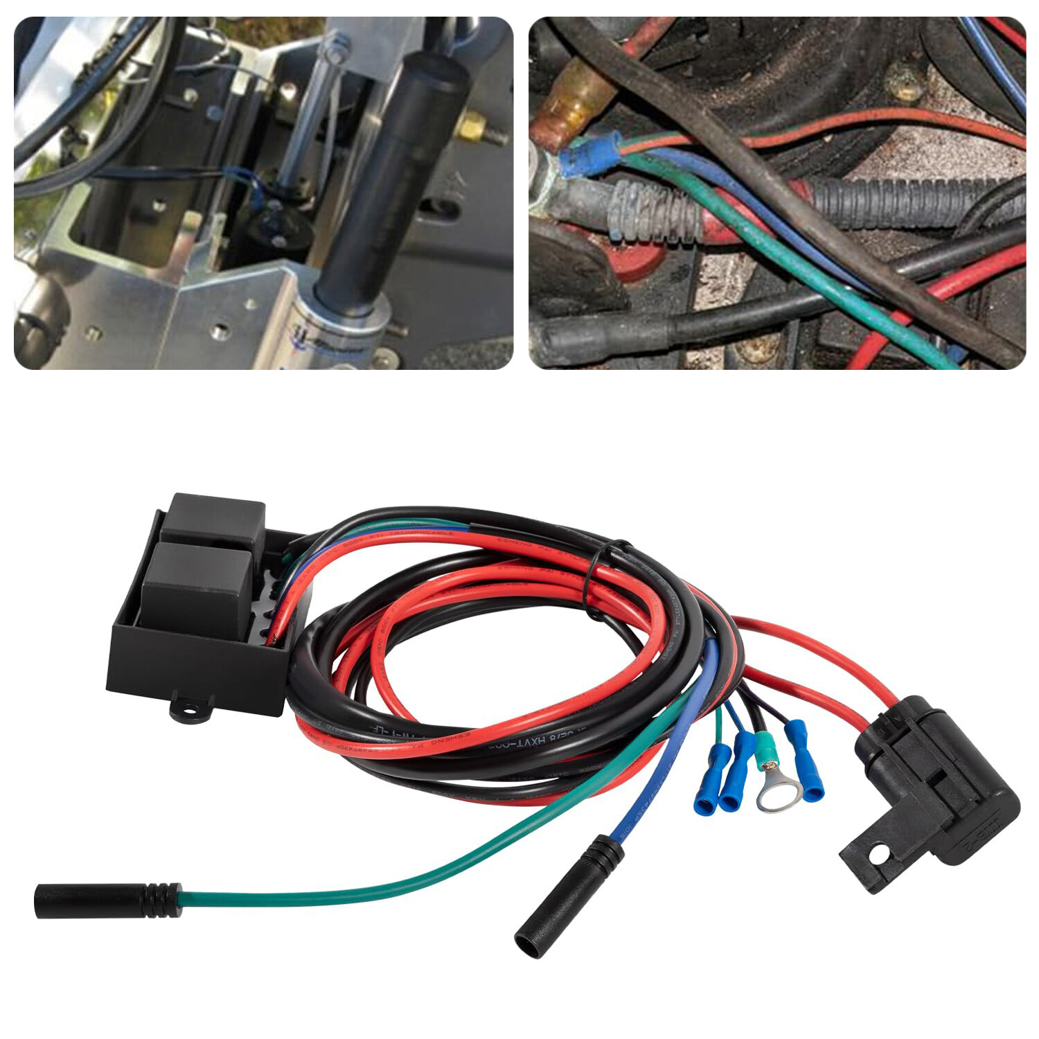 For Atlas Series Hydraulic Jack Plate Relay Wiring Harness Kit