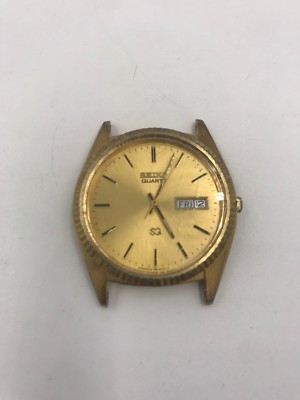 2 Seiko Watches 5H23-8029 / 7N83-0041 Quartz DayDate Men