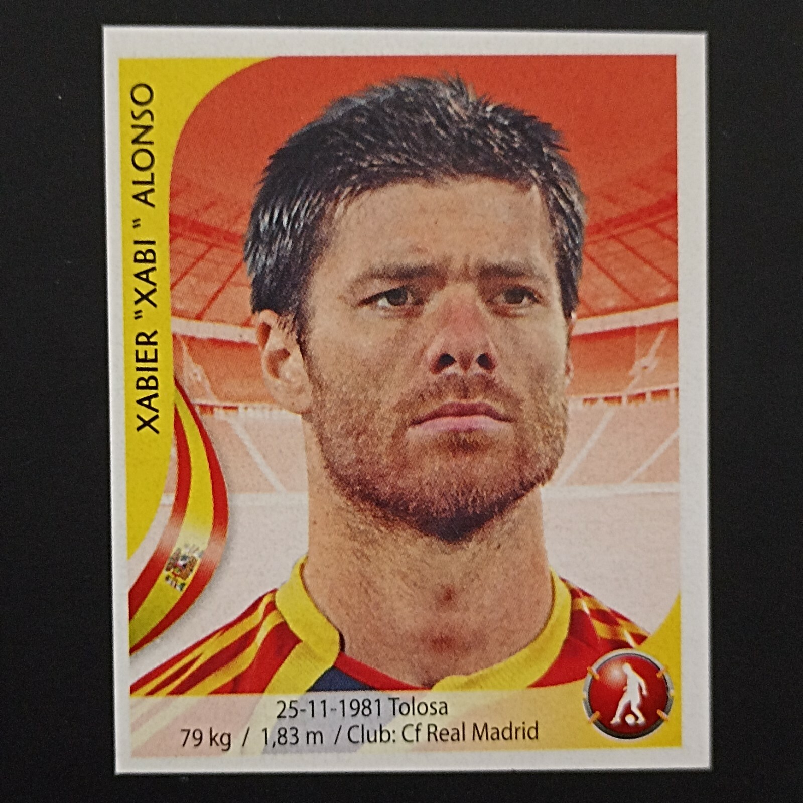 2010 Navarrete South Africa World Cup FIFA #398 XABI ALONSO Spain Soccer  Sticker | eBay