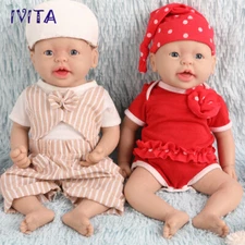IVITA Newborn Boy or Girl 15" Silicone Reborn Baby Doll Real Infant Gifts