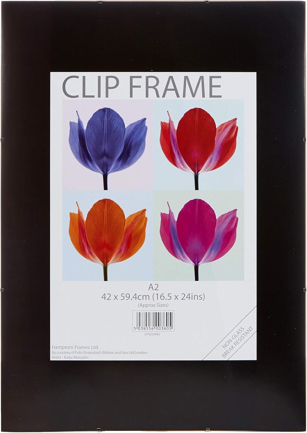 Рамки для фотографий Hampton Frames КЛИП-рамка для фотоплаката из оргстекла и плексигласа без стекла A2 4