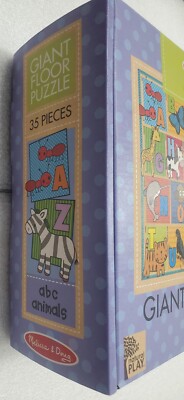 Melissa and Doug ABC animals Giant Floor Puzzle. 35 Pieces. . Age